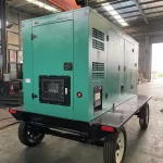 Factory Direct Sale Silent Type 30kw Portable Diesel Generator Auto Start ATS Options 50/60hz Frequency Three Phase New Trailer