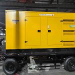 50KW Yuchai Genset Include Trailer Open Frame Type Silent Type Use on Industry and Manufacturing Construction Site