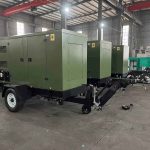 66KW Yuchai Genset Include Trailer Open Frame Type Silent Type Use on Industry and Manufacturing Construction Site
