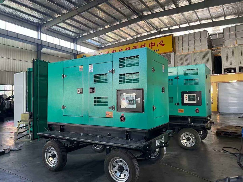 450KW Yuchai Genset Include Trailer Open Frame Type Silent Type Use on Industry and Manufacturing Construction Site