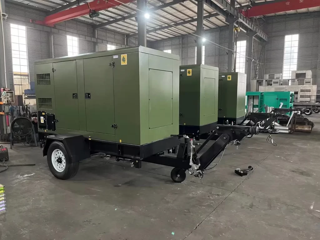 Custom 200KW 250KVA Mobile Diesel Generator High Efficiency Volvo TAD734GE Engine ATS Options Silent Type New Trailer Generator