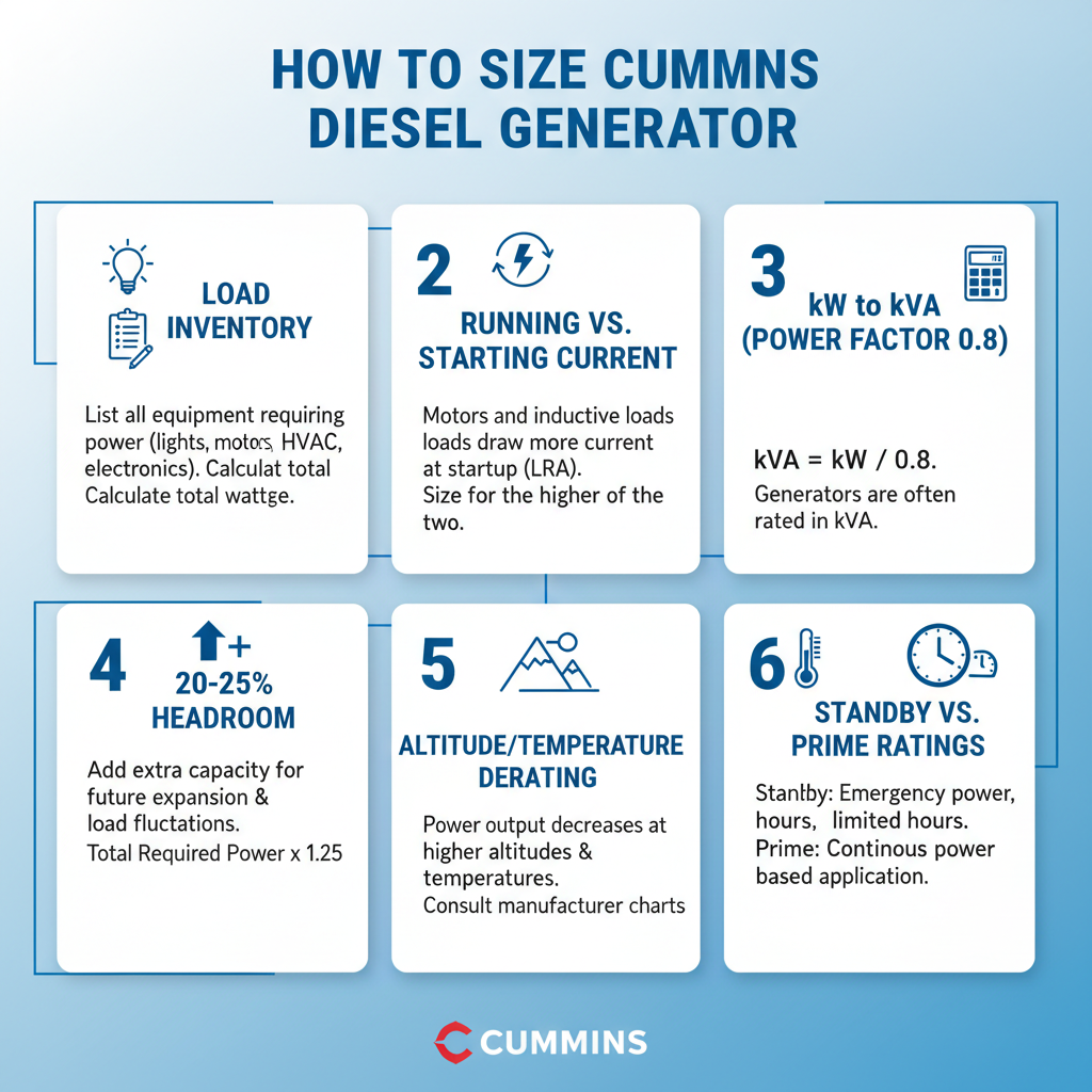 How to Size a Cummins Generator